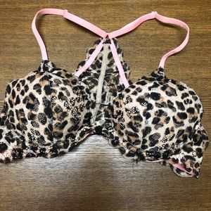 🍂Pink- cheetah bra